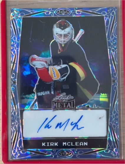2024 Leaf Metal Hockey Legends #BA-KM1 Kirk McLean — front