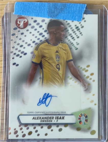 2023 Topps Pristine Road to UEFA Euro #PA-AI Alexander Isak — front