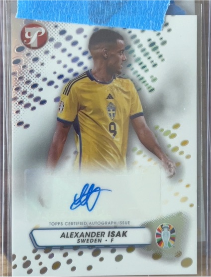 2023 Topps Pristine Road to UEFA Euro 2024 #PA-AI Alexander Isak — front