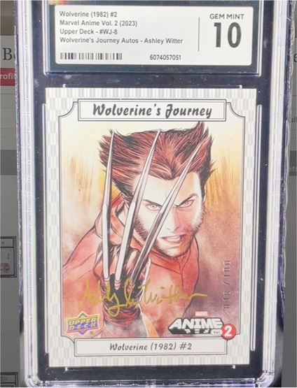 2023 Upper Deck Marvel Anime Vol. 2 Wolverine's Journey #WJ-8 Ashley Witter Auto — front