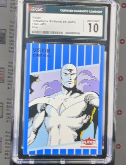 2023 Fleer Throwbacks '89 Marvel Edition #28 Vision — front