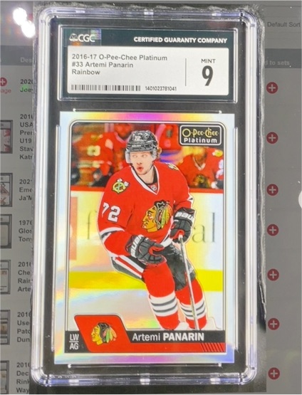 2016-17 O-Pee-Chee Platinum #33 Artemi Panarin Rainbow — front