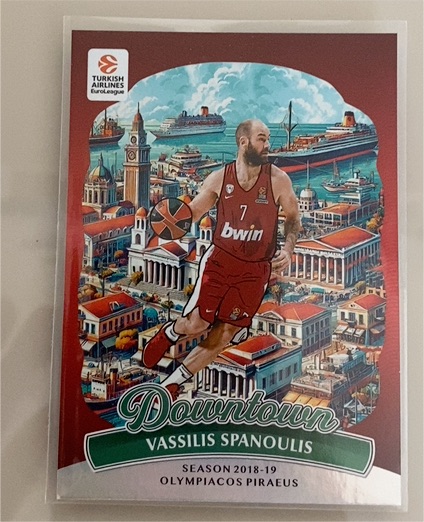 2024-25 Panini Donruss Euroleague #7 Vassilis Spanoulis Downtown — front
