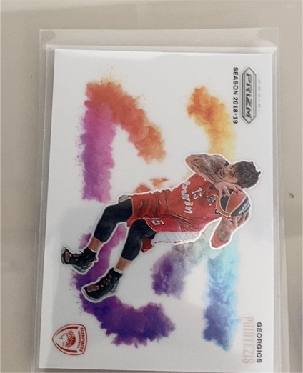2018-19 Panini Prizm Color Blast #CB-13 Georgios Papagiannis — front