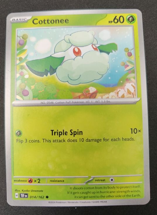 2024 Pokemon SV05: Temporal Forces #014 Cottonee — front