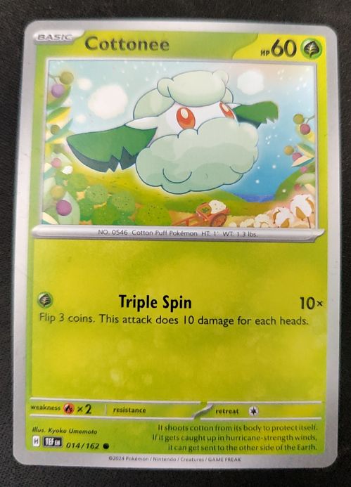 2024 Pokémon Scarlet & Violet #014 Cottonee — front