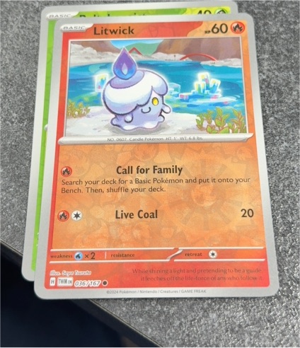 2024 Pokémon Twilight Masquerade #036 Litwick — front