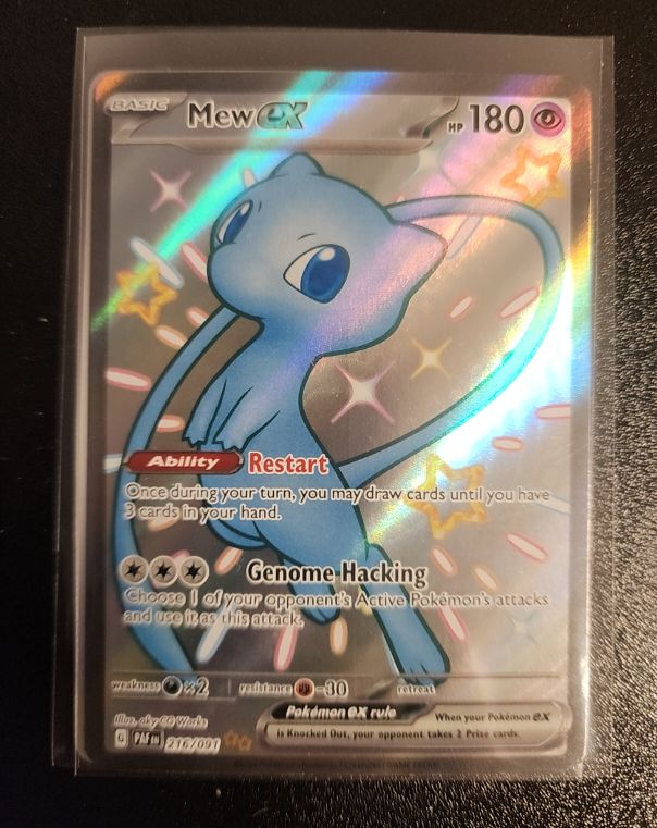 2024 Pokémon Paldean Fates #216 Mew EX — front