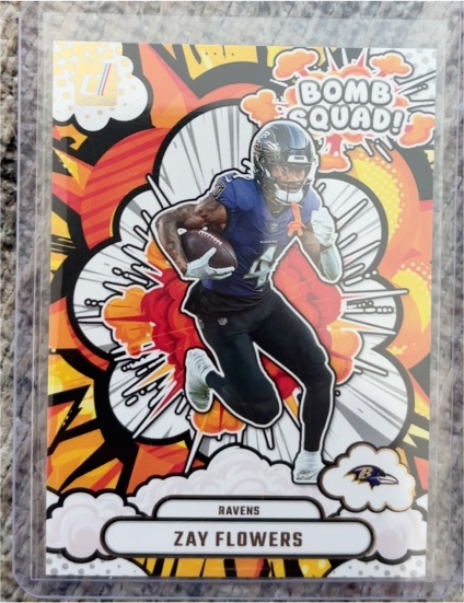 2025 Panini Donruss Bomb Squad #BS-ZFS Zay Flowers — front