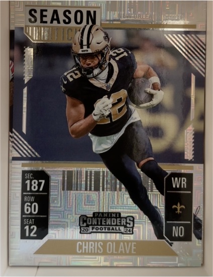 2024 Panini Contenders #70 Chris Olave Season Ticket Mojo — front