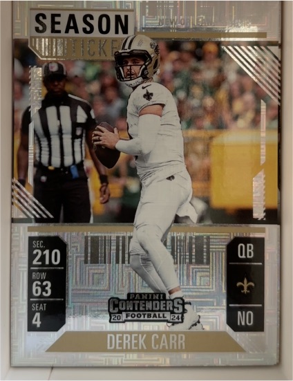 2024 Panini Contenders Season Ticket #72 Derek Carr — front