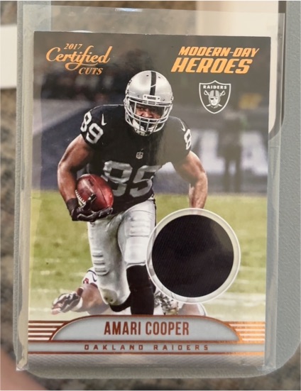 2017 Panini Certified Cuts Modern Day Heroes Memorabilia #15 Amari Cooper — front