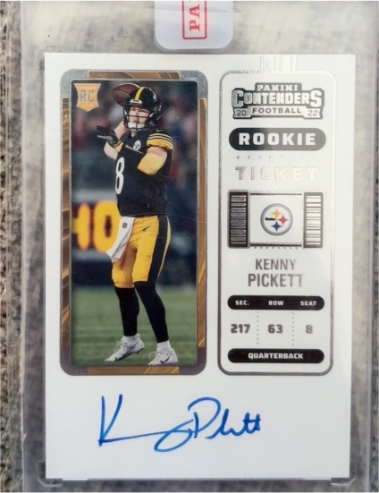 2022 Panini Contenders #127 Kenny Pickett Rookie Ticket — front