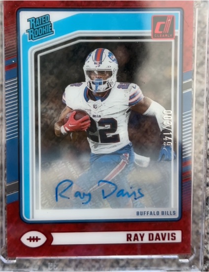 2024 Panini Clearly Donruss Rated Rookie Orange #88 Ray Davis — front
