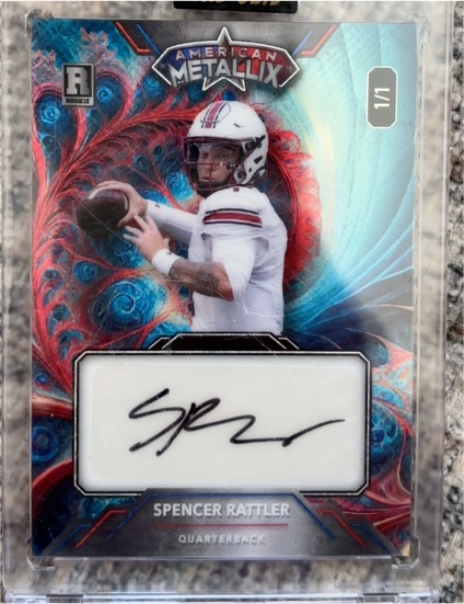 2023 Wild Card American Metallix Spencer Rattler — front