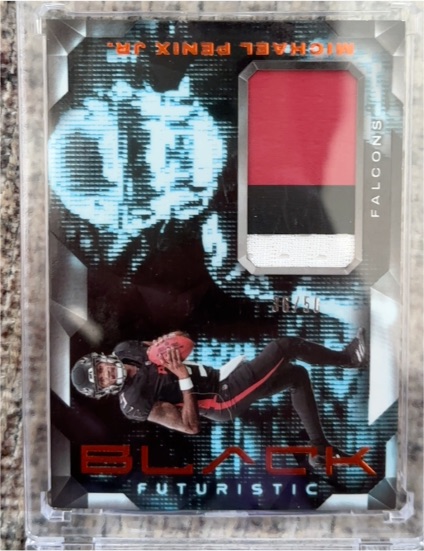 2024 Panini Black Futuristic #F-BNX Michael Penix Jr. — front