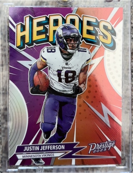 2023 Panini Prestige #H-8 Justin Jefferson Heroes — front