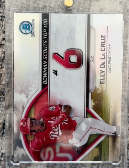 2023 Bowman Chrome Scouts Top 100 #BTP-6 Elly De La Cruz — front