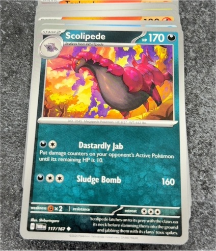 2024 Pokémon SV06 Twilight Masquerade #117 Scolipede — front