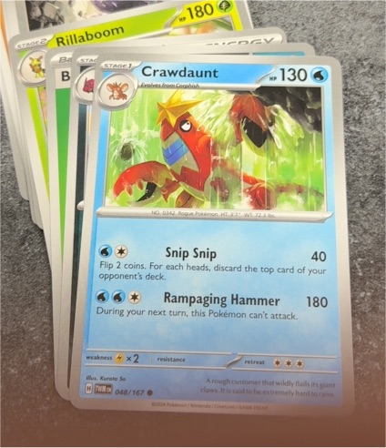 2024 Pokémon Scarlet & Violet Twilight Masquerade #048 Crawdaunt — front