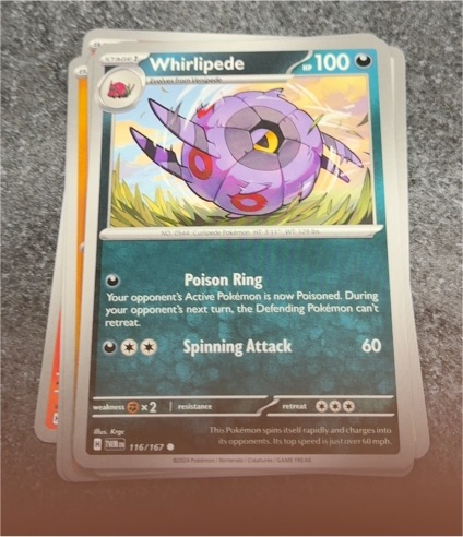 2024 Pokemon Twilight Masquerade #116 Whirlipede — front