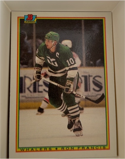 1990-91 Bowman #254 Ron Francis Hartford Whalers — front