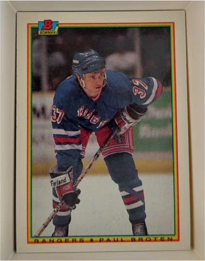 1990-91 Bowman #224 Paul Broten — front