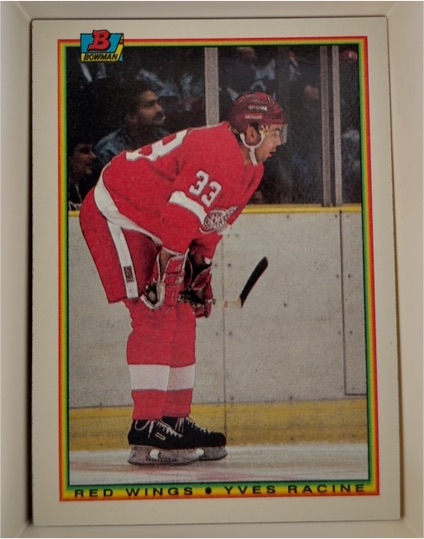 1990-91 Bowman #230 Yves Racine — front