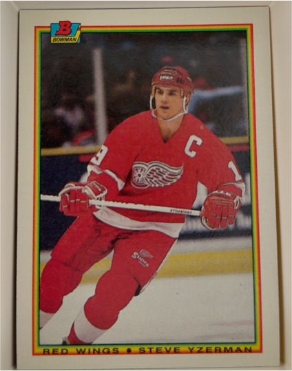 1990-91 Bowman #233 Steve Yzerman — front