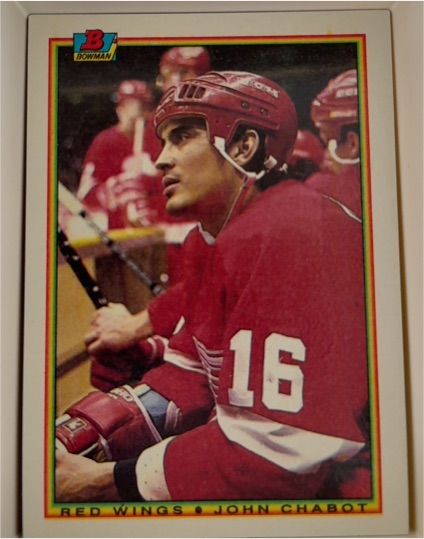 1990 Bowman #236 John Chabot Detroit Red Wings — front