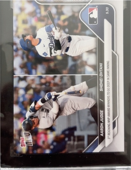 2025 Topps Now #239 Aaron Judge / Shohei Ohtani — front