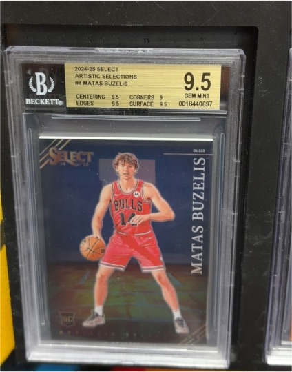 2024-25 Panini Select Artistic Selections #4 Matas Buzelis — front