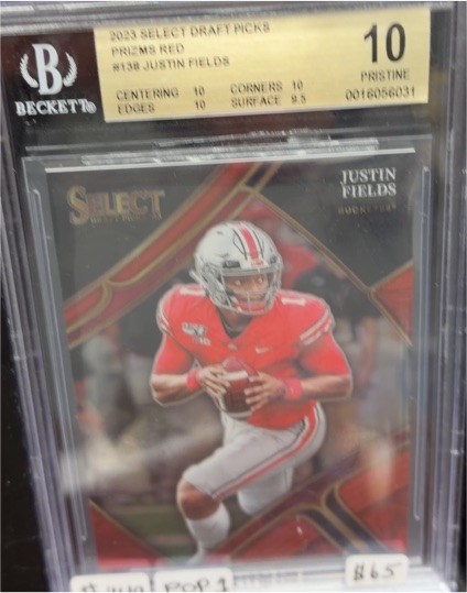 2023 Panini Select Draft Picks #138 Justin Fields — front