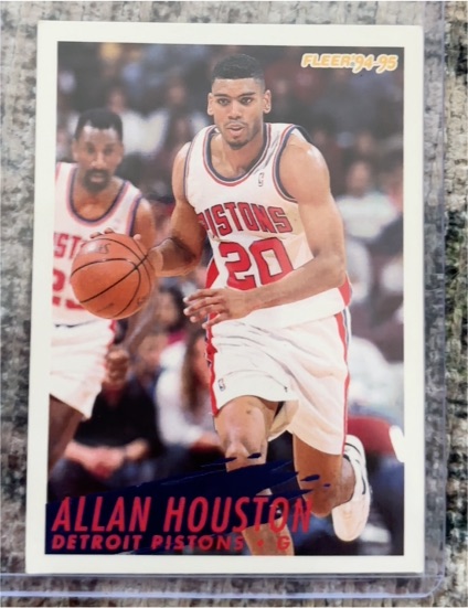 1994-95 Fleer #67 Allan Houston — front