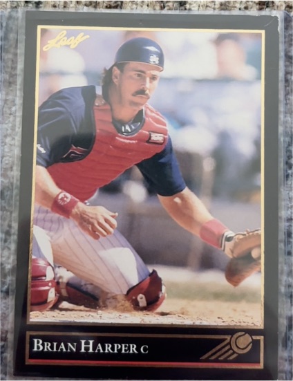 1992 Leaf #131 Brian Harper — front