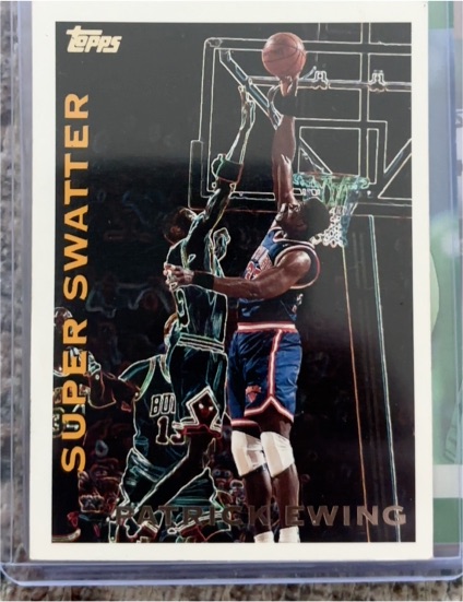 1994-95 Topps Own the Game Super Swatter #NNO Patrick Ewing — front