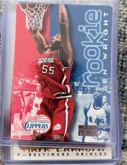 1996-97 Skybox Premium #239 Lorenzen Wright Rookie — front