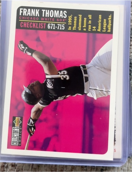 1996 Upper Deck Collector's Choice #759 Frank Thomas — front