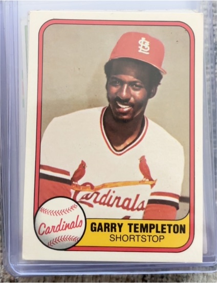 1981 Fleer #529 Garry Templeton — front