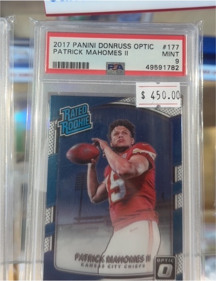 2017 Panini Donruss Optic #177 Patrick Mahomes II — front