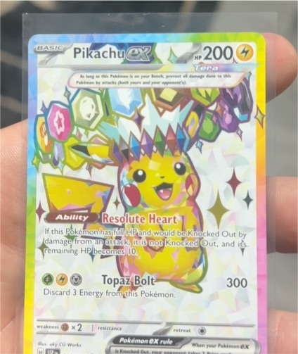2024 Pokemon Scarlet and Violet Surging Sparks #219 Pikachu ex — front