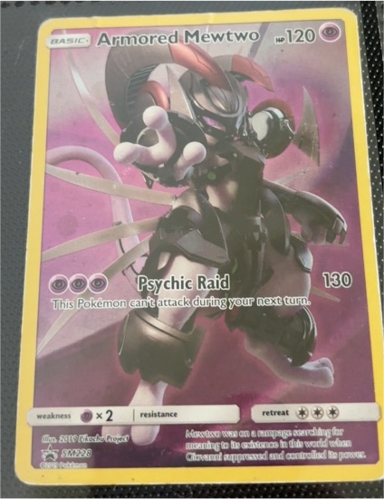 2019 Pokémon TCG SM228 Armored Mewtwo — front