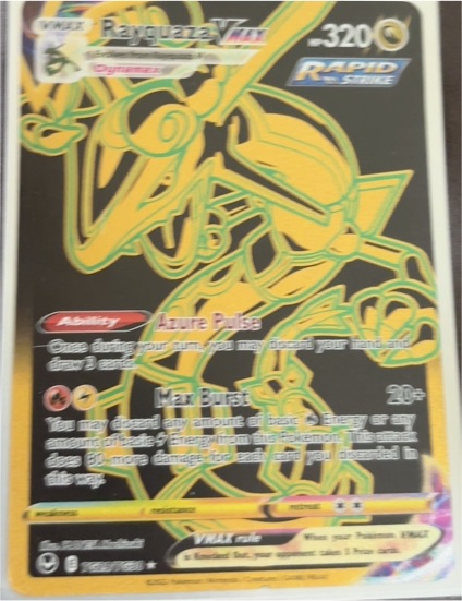 2022 Pokemon Sword & Shield Silver Tempest #TG29 Rayquaza VMAX — front