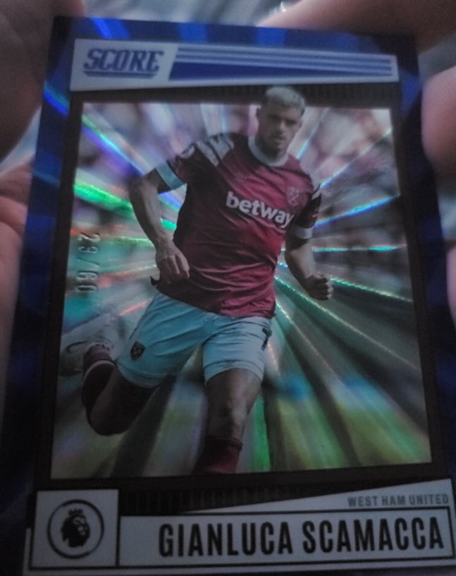 2022-23 Panini Score Premier League #96 Gianluca Scamacca — front