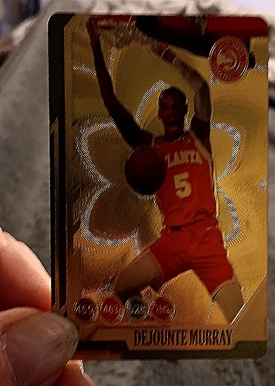 2023-24 Panini Select Tiger Stripes Select Premier #174 Dejounte Murray — front