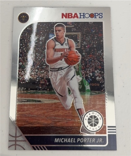 2019-20 Panini NBA Hoops Premium Stock #51 Michael Porter Jr. — front