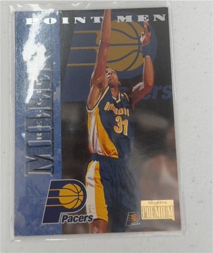 1996-97 Skybox Premium #250 Reggie Miller Point Men — front