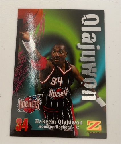 1997-98 SkyBox Z-Force #134 Hakeem Olajuwon — front