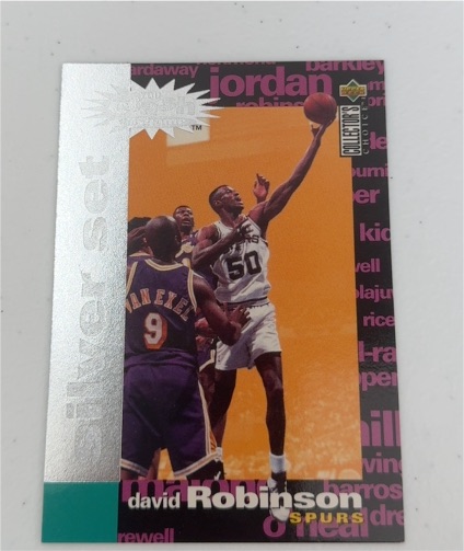 1995-96 Upper Deck Collector's Choice Crash the Game Silver #C20 David Robinson — front