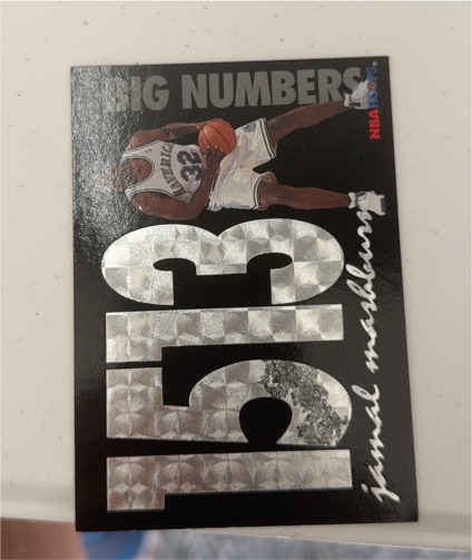 1994-95 Hoops Big Numbers #BN2 Jamal Mashburn — front